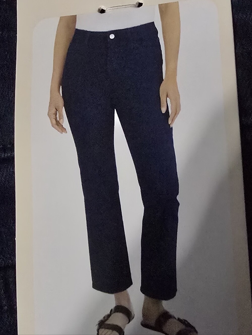Blank NYC High-Rise Straight Pant - Navy Blue